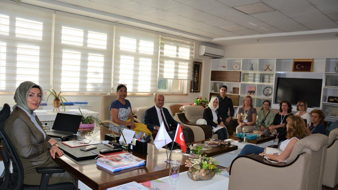 Erasmus Projesi Kapsamında İlimize Gelen Öğretmenler İl Müdürümüz Hatice Özdemir'i Ziyaret Ettiler