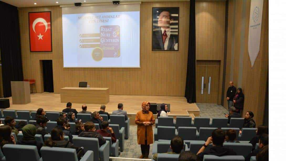 İl Müdürümüz Hatice Özdemir Mehmet Ali Aydınlar Fen Lisesi Öğrencilerinin Okuma Etkinliğine Katıldı