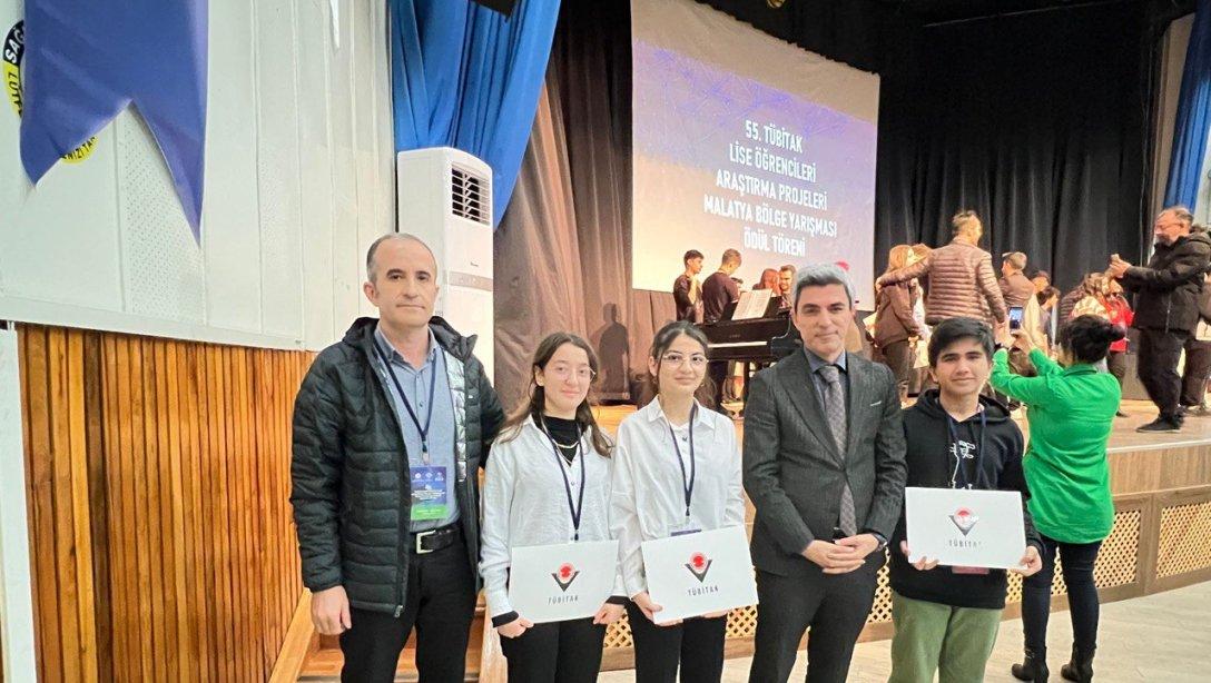 TÜBİTAK Lise Öğrencileri Araştırma Projeleri Yarışması'nda Malatya'dan 4 Okul Birinci, 2 Okul İkinci Oldu